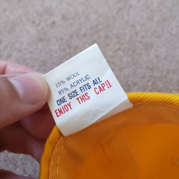 Vintage 90s Steelers Ray Seals Autographed 60 Minute Game Wool Blend Hat Cap NFL - Picture 8 of 8